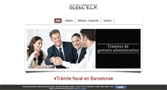 Desktop Screenshot of gestoriaolesa.info